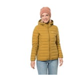 Jack Wolfskin Winter-Daunenjacke Glowing Mountain Jacket (winddicht, warm, PFC-frei) gelb Damen